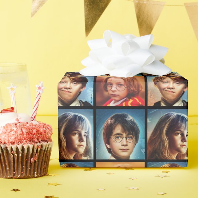 Papel De Presente Foto personalizada do Harry Potter (Festa de aniversário)