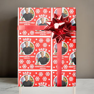 Papel De Presente Foto personalizada do Pai para o presente de Natal