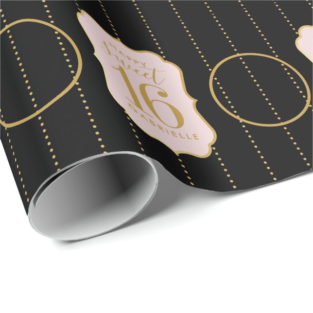 Papel De Presente Foto Personalizada Negra Negra Negra Negra Negra,  (Ponta do rolo)