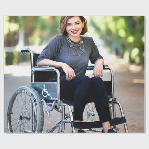 Papel De Presente Foto Personalizada para Deficientes