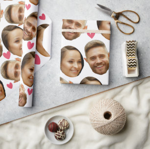Papel De Presente Foto personalizada personalizada de rosto personal
