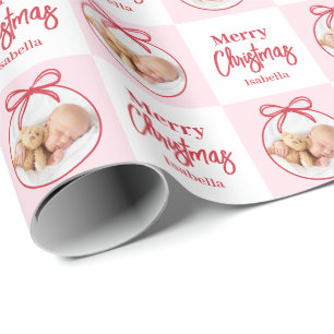Papel De Presente Foto personalizada - Primeiro Natal