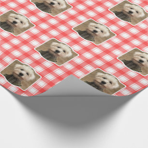 Papel De Presente Foto personalizada, Xadrez de fazendeiros brancos
