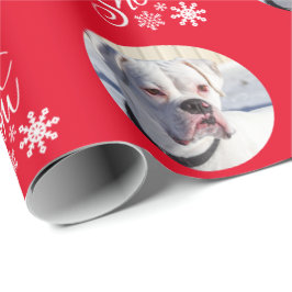 Papel De Presente Foto Red Personalized Dog