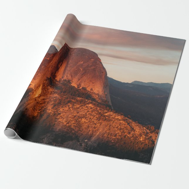 PAPEL DE PRESENTE FOTOGRAFIA AERIAL DA MONTANHA (Desenrolado)