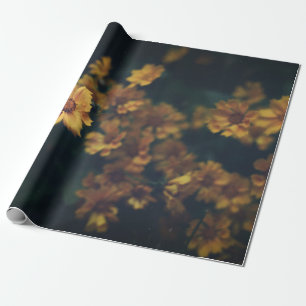 PAPEL DE PRESENTE FOTOGRAFIA BOKEH DAS FLORES AMARELAS