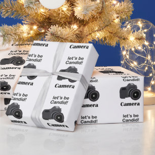 Papel De Presente Fotografia com Câmera Fotógrafo Candid