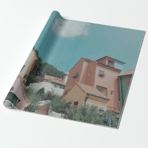 PAPEL DE PRESENTE FOTOGRAFIA DAS CASAS CONCRETAS
