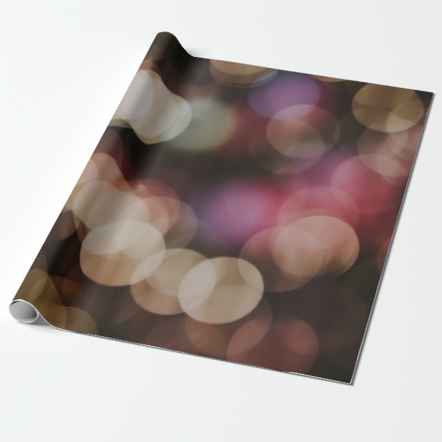 Papel De Presente Fotografia das luzes (Desenrolado)