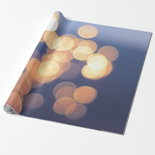 Papel De Presente Fotografia das luzes (Desenrolado)