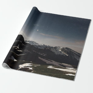 PAPEL DE PRESENTE FOTOGRAFIA EM PAISAGEM DA MONTANHA BRANCA E NEGRA
