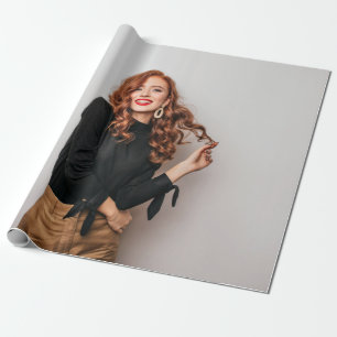 Papel De Presente Fotografia Personalizada de Festas Selfie