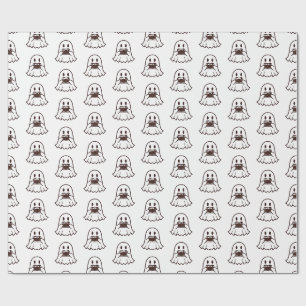 Papel De Presente Fotógrafo Fantasma de Halloween Fofo