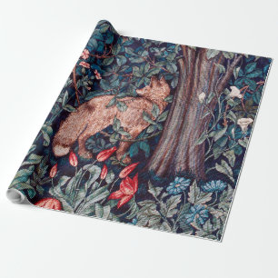 Papel De Presente Fox na Floresta, William Morris