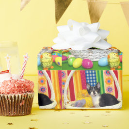 Papel De Presente Foxi Moxi - Desejos de Páscoa de Gato/Gato