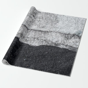 Papel De Presente Fragmento de pedra branca e azul