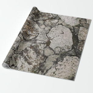 Papel De Presente Fragmento de pedra negra e cinza