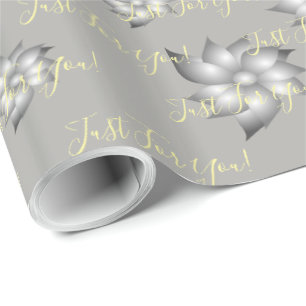 Papel De Presente Fragmento De Presente Cinzento E Amarelo