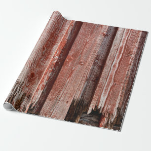 Papel De Presente Fragmento de uma velha parede de madeira pintada.