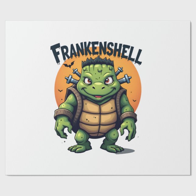 Papel De Presente Frankenshell Turtle (Aberto)