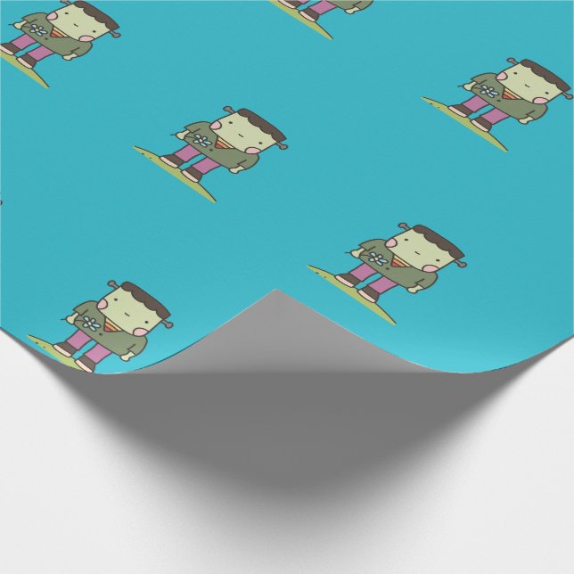 Papel De Presente Frankenstein bonito (Ponta)