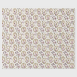 Papel De Presente Frascos de Perfume Art Nouveau de Luxo com Padrão