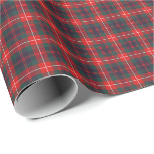 Papel De Presente Fraser do Tartan moderno do clã de Lovat