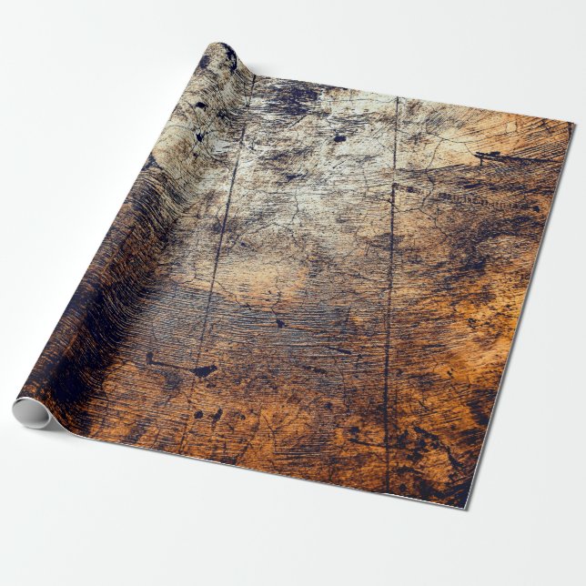 Papel De Presente Fratura da angústia de textura (Desenrolado)