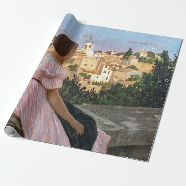 Papel De Presente Frederic Bazille - O Vestido Rosa (Desenrolado)