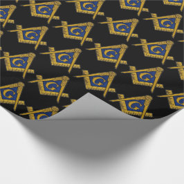 Papel De Presente Freemason Masonic Square e Compass Freemasonry W