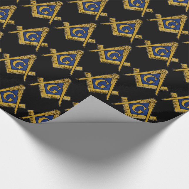 Papel De Presente Freemason Masonic Square e Compass Freemasonry W (Ponta)