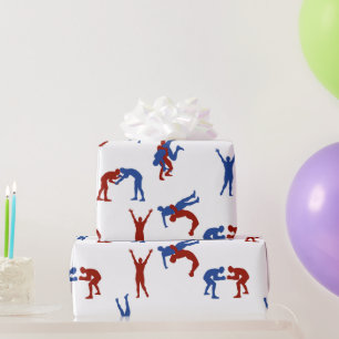 Papel De Presente Freestyle Greco Roman Luta Patterno