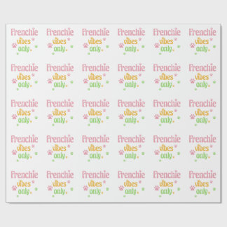 Papel De Presente Frenchie Vibes apenas