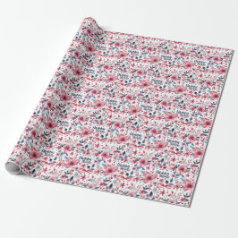 Papel De Presente Frente Patriótica Feliz Aniversário Presente Fragm