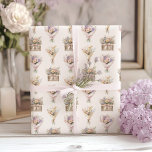 Papel De Presente Fresco do Buquê Floral de Boho do Mercado<br><div class="desc">Fresco fora do mercado Os itens de correspondência de papel de enrolamento de Buquês Florais estão disponíveis.</div>
