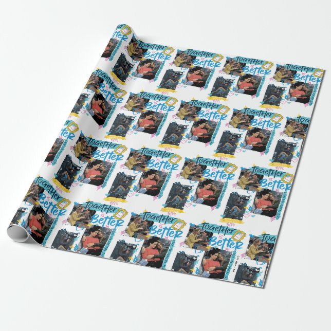 Papel De Presente FRIENDS™ | Juntos é Melhor (Desenrolado)