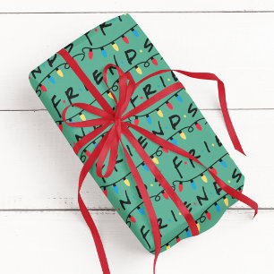 Papel De Presente FRIENDS™   Logotipo de Luzes de Natal