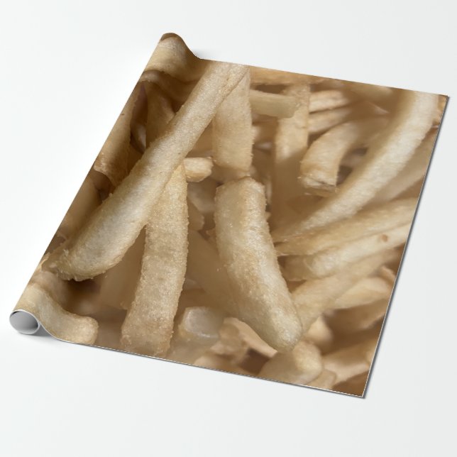 Papel De Presente Fries franceses (Desenrolado)