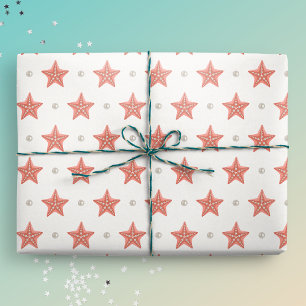 Papel De Presente Frigorífico de Natal costeiro