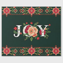 fronteira floral de natal JOY