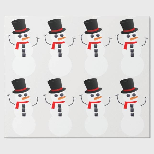 Papel De Presente Frosty, O Papel De Molho De Neve (Aberto)
