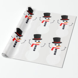 Papel De Presente Frosty, O Papel De Molho De Neve