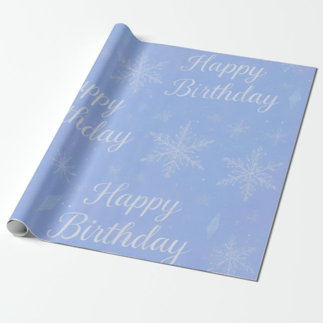 Papel De Presente frozen theme birthday wrap (Desenrolado)
