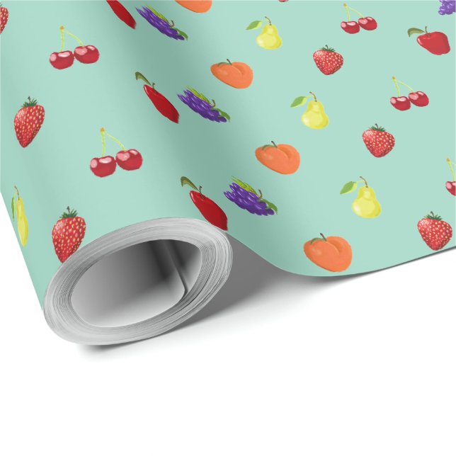 Papel De Presente Fruits (Ponta do rolo)
