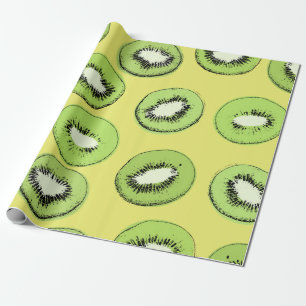 Papel De Presente Fruta de Kiwi sem problemas, fundo com kiwi