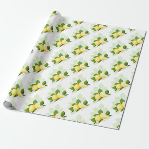 Papel De Presente Fruta de limão de citrinos