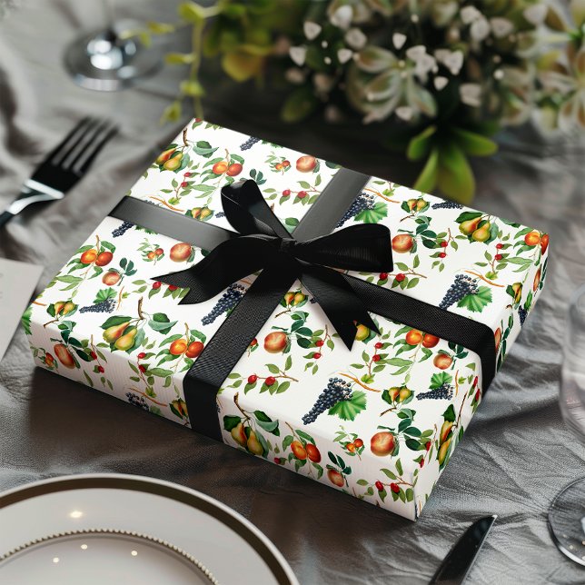Papel De Presente Fruta Vintage (Criador carregado)