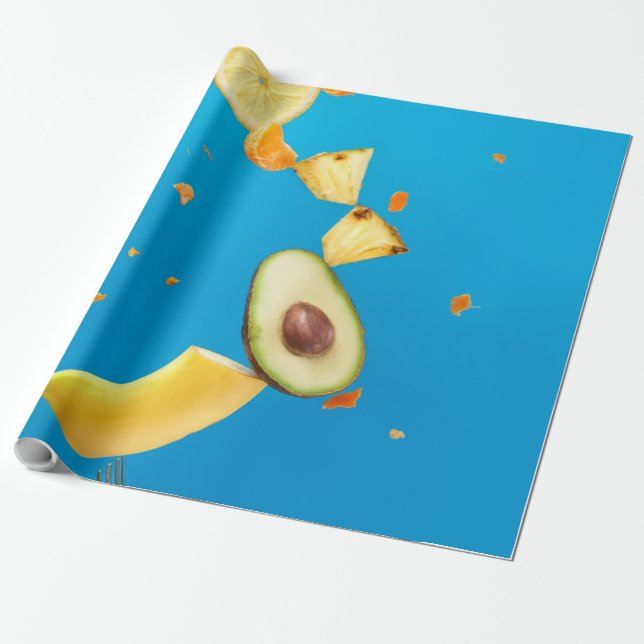 Papel De Presente Frutas bonito (Desenrolado)