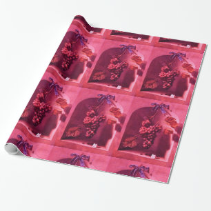 Papel De Presente FRUTAS DA SEASON - PROSPERITY Fuchsia Red Pink