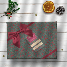 Papel De Presente Frutas de Azevinho